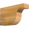 Ekena Millwork Del Monte Rough Sawn Rafter Tail, Western Red Cedar, 4"W x 10"H x 18"L RFT04X10X18DEL00RWR - alternate 1